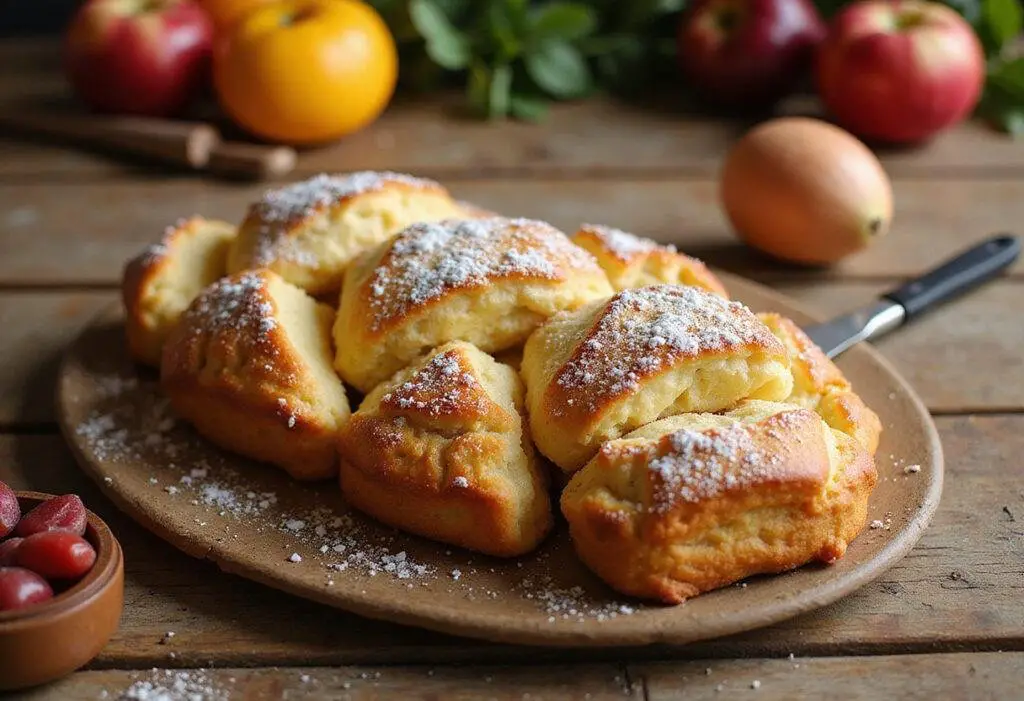 Finished Canned Butter Delight served on a wooden table, capturing the delicious, homestyle essence of this baked treat.