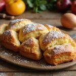 Finished Canned Butter Delight served on a wooden table, capturing the delicious, homestyle essence of this baked treat.
