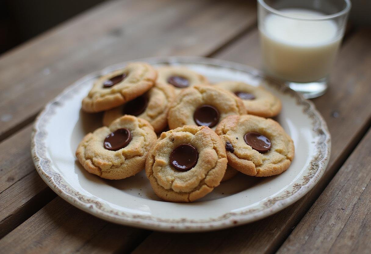 Delicious Classic Neighborhood Park Cookies served on a plate, the perfect recipe for replicating Eat n Park's classic treat, with a glass of milk.