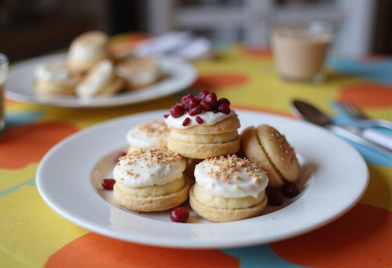 Presented danonino yogurt treats on a plate, featuring colorful toppings perfect for a fun and tasty experience.
