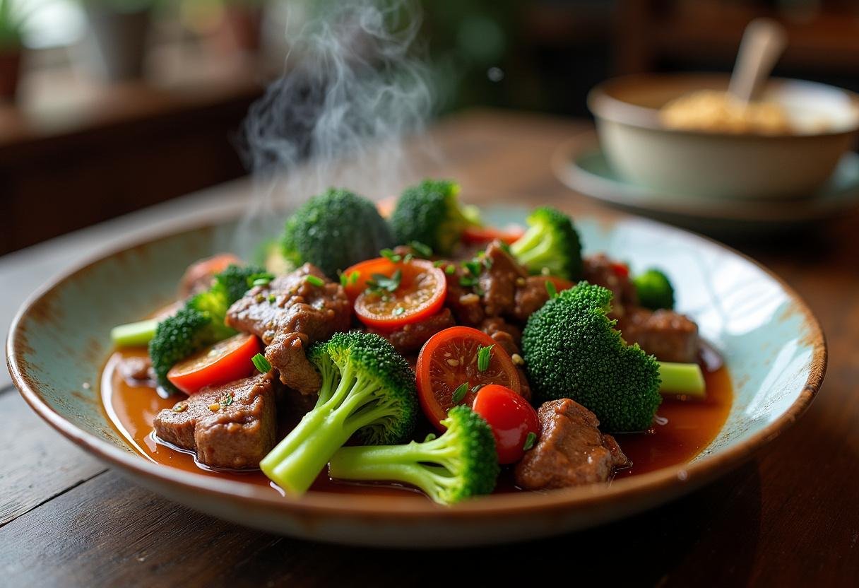 Finished Paleo Beef and Broccoli Stir-Fry ready to enjoy with vibrant colors and fresh ingredients.