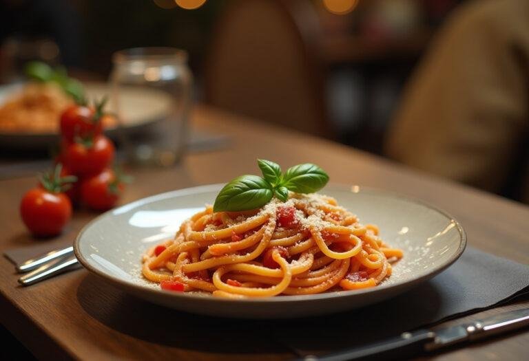 Delicious pasta dish prepared in a pasta cooker, beautifully garnished and ready for dining, highlighting the convenience of a pasta microwave cooker.