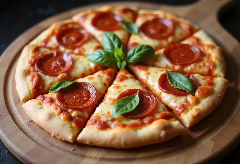 Final presentation of a perfect pepperoni pizza for National Pepperoni Pizza Day 2024 deals, ready to be enjoyed and shared.