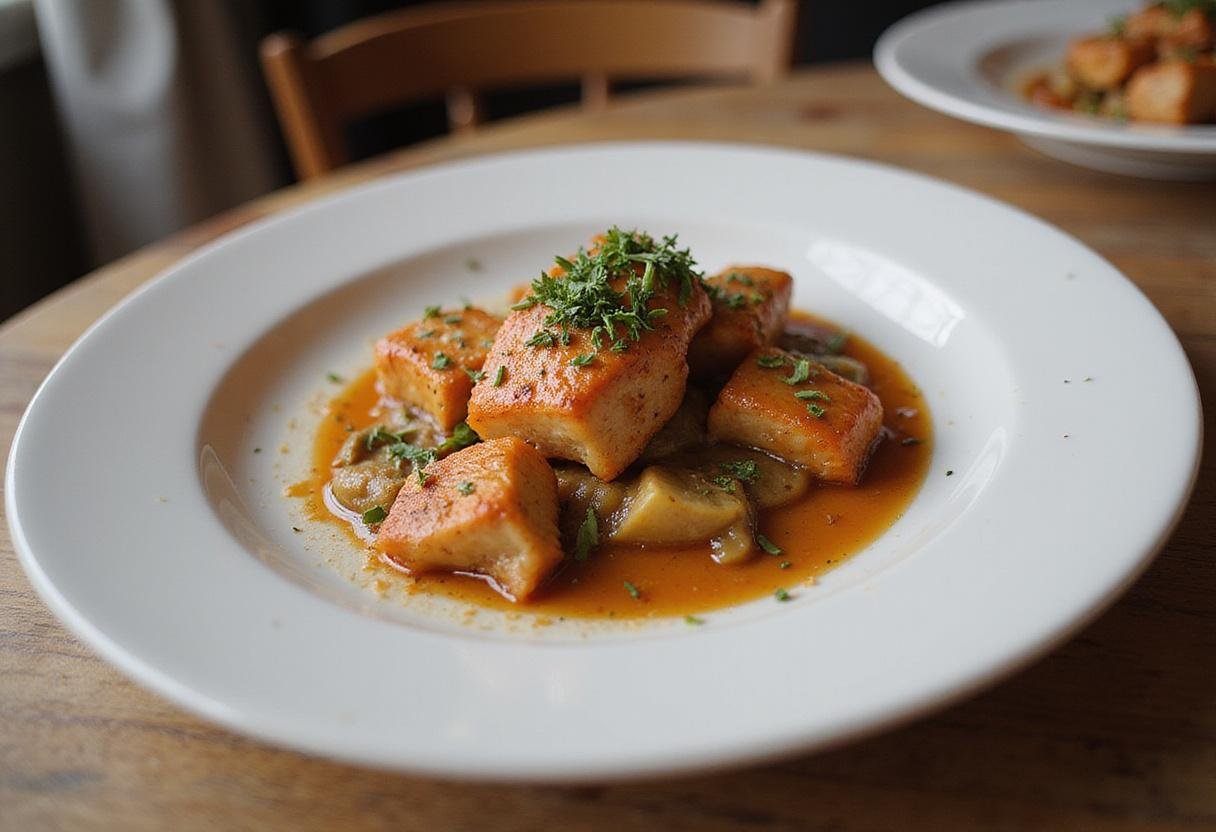 A visually pleasing dish featuring the savory spice substitute, demonstrating the delicious results of using an onion powder alternative in cooking.