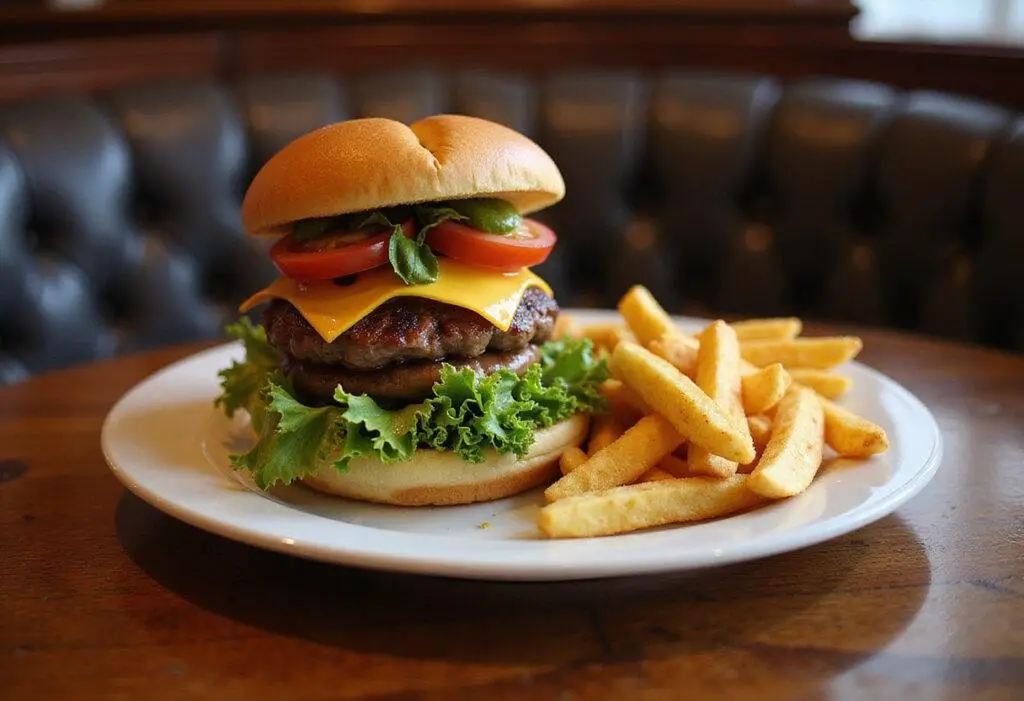 Deliciously assembled savory wild venison burger ready to serve, showcasing the ultimate venison burger recipe on the table.