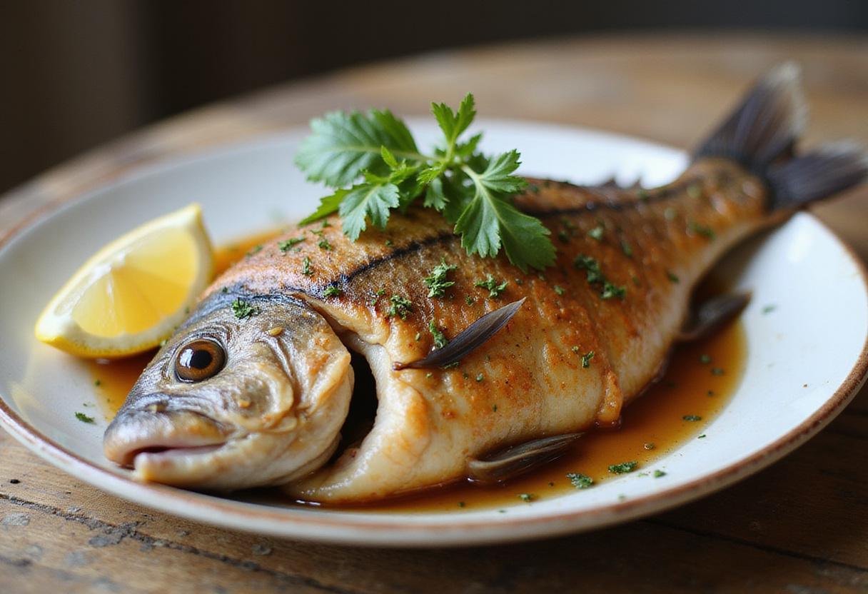Deliciously plated striper dish, showcasing the flavors and presentation of striper recipes.