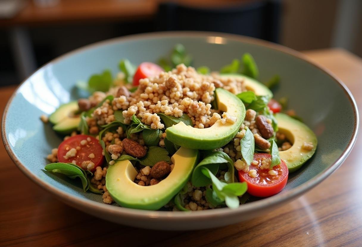 Assembling a Vibrant Veggie Power Bowl with colorful vegetables and healthy toppings.