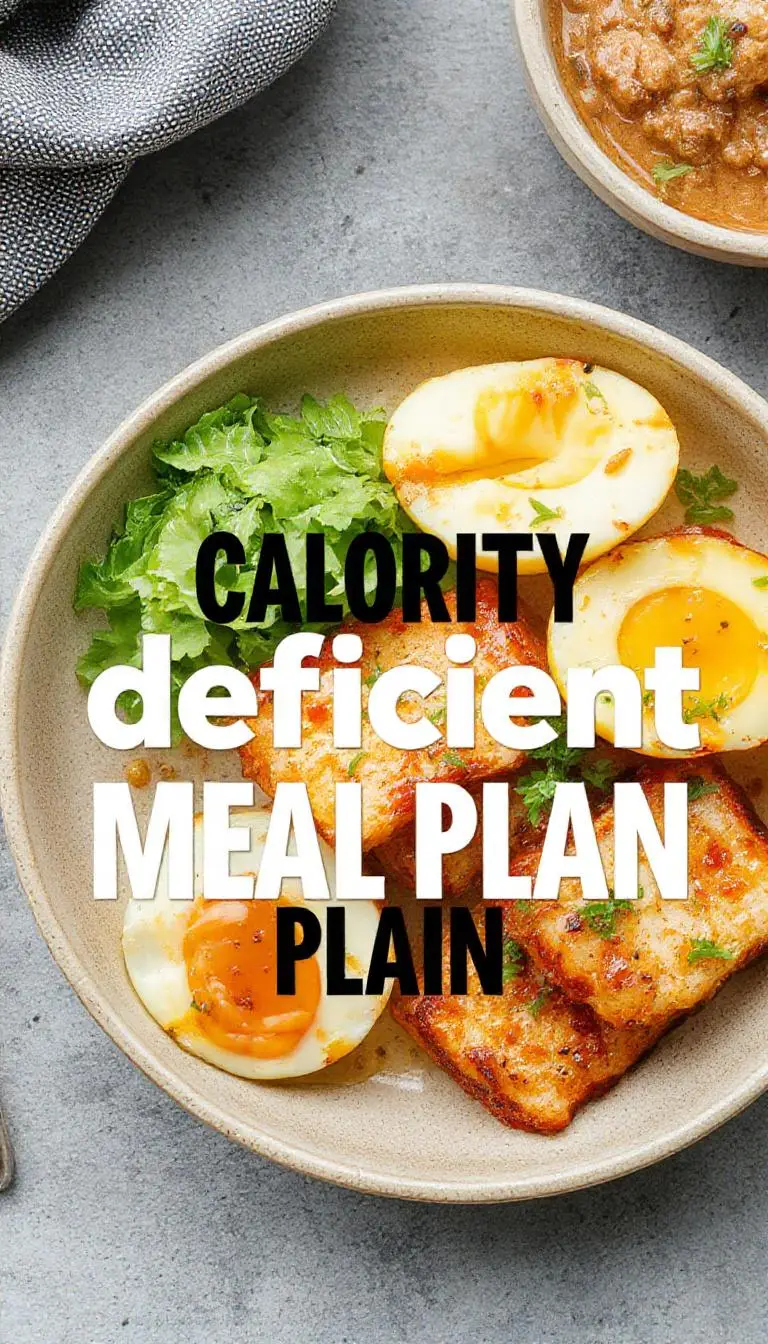 A colorful plate featuring grilled chicken, fresh vegetables, quinoa, and a glass of water, representing a healthy calorie deficit meal.