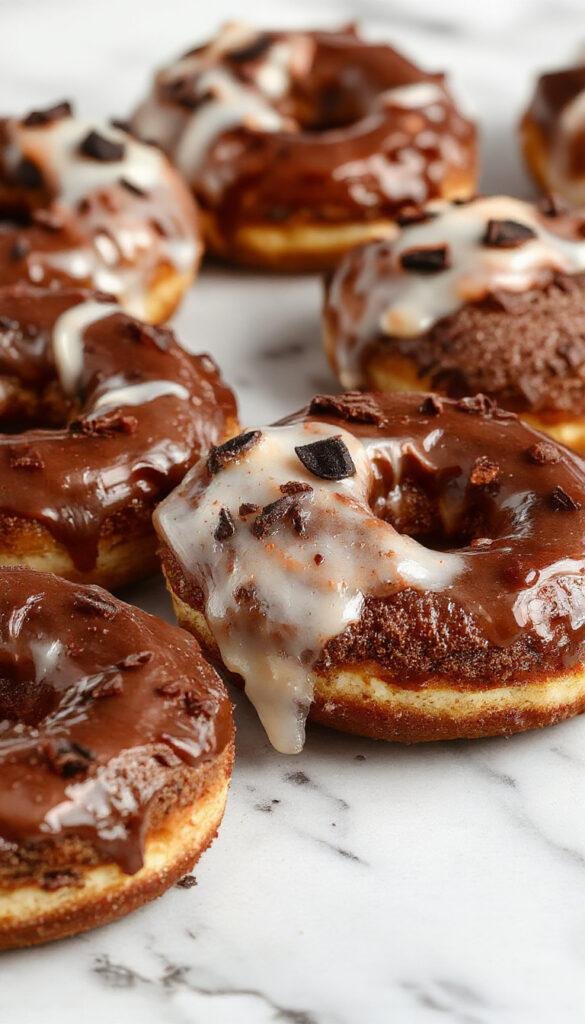A plate of spooky crispy Halloween donuts decorated with colorful frosting and Halloween-themed sprinkles, perfect for a festive celebration.