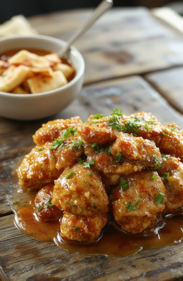 A vibrant plate of homemade butter chicken featuring tender chunks of chicken coated in a glossy rich tomato-based sauce, garnished with fresh cilantro, served on a white plate with a side of fluffy rice. The dish has a warm orange-red hue, with a creamy texture visible on the surface, styled in a rustic kitchen setting with natural lighting highlighting the rich colors and textures.