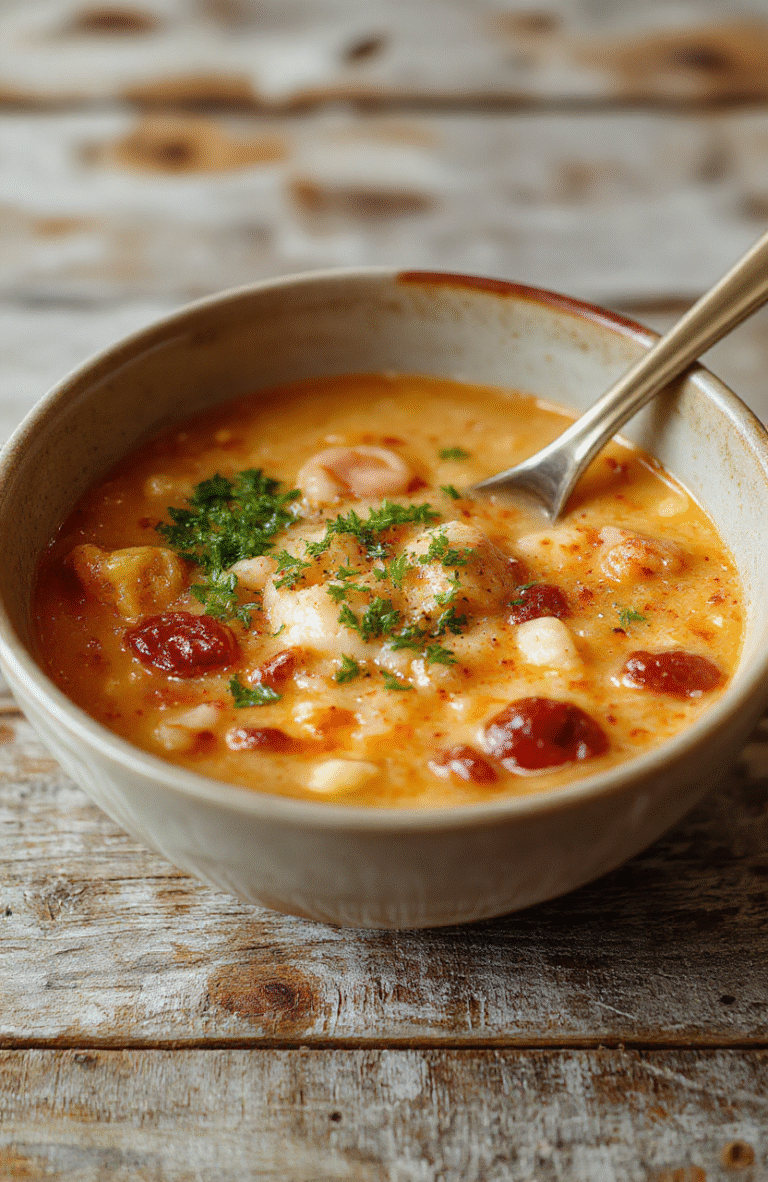 A vibrant bowl of creamy spicy Korean ramen featuring steaming noodles immersed in a rich, red chili-infused broth topped with sliced green onions, boiled egg halves, and sesame seeds, styled on a dark wooden table with a soft natural light highlighting textures and colors.