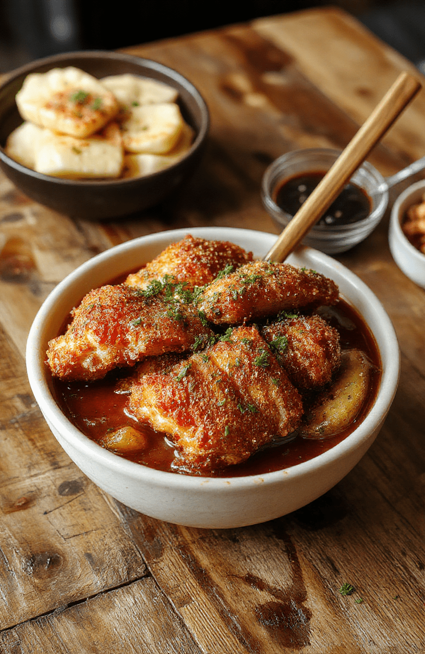 A vibrant plate of crispy Japanese Katsu Bowls featuring golden breaded pork cutlets sliced and arranged atop fluffy white rice, drizzled with glossy homemade tonkatsu sauce. Fresh shredded cabbage and sliced green onions garnish the dish, contrasting textures and colors. The presentation is inviting, with a rustic wooden background and a touch of sesame seeds garnish for added visual appeal.