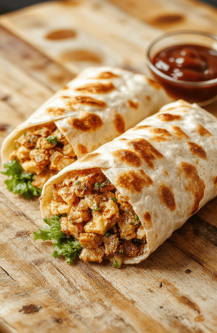Colorful low carb crunchwrap on a rustic wooden table, showcasing crispy golden exterior, fresh lettuce, ripe tomatoes, melted cheese, and seasoned meat filling, styled with minimal props for an appetizing look.