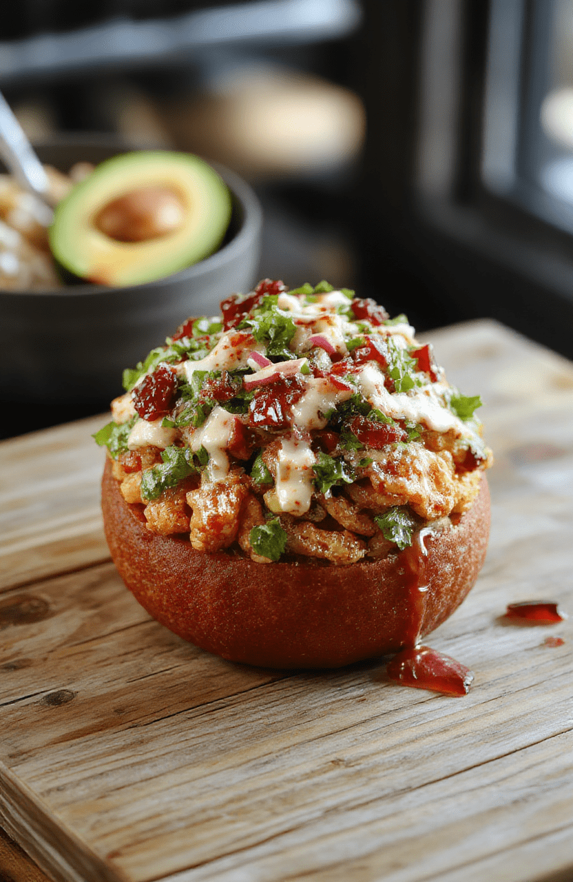 Vivid turquoise Baja Blast soda poured into a clear glass with ice, garnished with a lime wedge, vibrant background with tropical accents, emphasizing the fizzy bubbles and refreshing look, styled casually for a foodie photo.