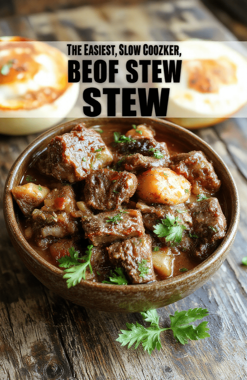 A hearty beef stew served in a rustic bowl, featuring tender chunks of beef, carrots, potatoes, and celery in a rich, savory broth, with fresh herbs on top. The stew is photographed on a wooden table with a warm, inviting atmosphere, highlighting the comforting textures and vibrant colors of the ingredients.