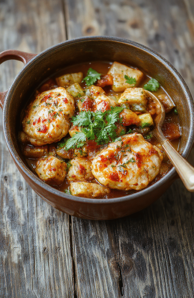 A vibrant plate of one-pot chicken and vegetables featuring colorful bell peppers, green beans, and tender chicken pieces, arranged neatly on a rustic wooden table, with steam gently rising, highlighting textures and freshness, styled simply for a wholesome look.