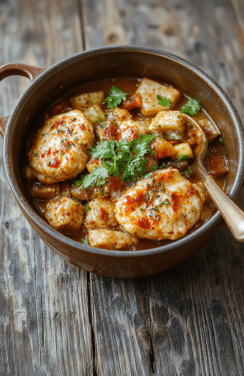 A vibrant plate of one-pot chicken and vegetables featuring colorful bell peppers, green beans, and tender chicken pieces, arranged neatly on a rustic wooden table, with steam gently rising, highlighting textures and freshness, styled simply for a wholesome look.