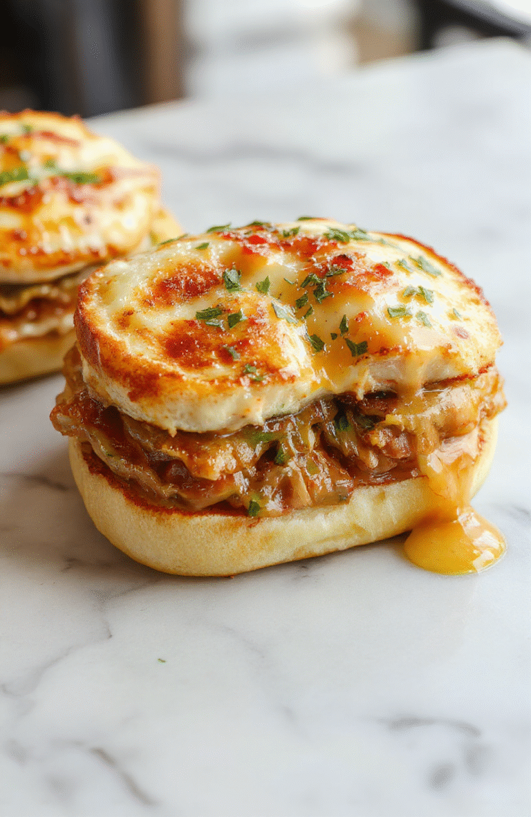 Golden-brown Croque Monsieur on a rustic wooden board, brioche slices with melty Gruyère and visible ham, glossy béchamel glaze, a sprinkle of cracked pepper and parsley, crisp edges, soft interior, and a small side of Dijon for contrast.