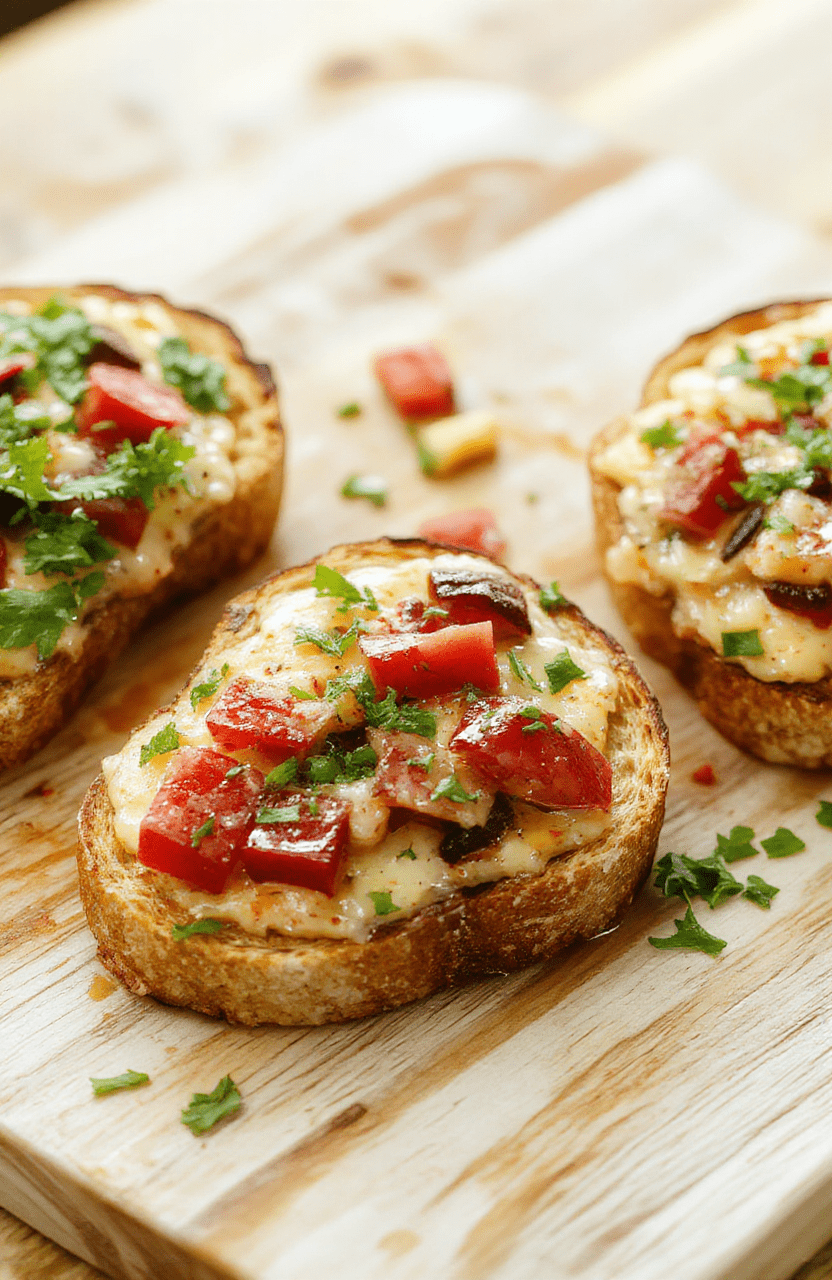 A colorful spread of four toast slices on a white plate: one with creamy mashed avocado and lemon zest, one with ricotta and cherry tomatoes, one with hummus and cucumber ribbons, and one with feta, olives, and microgreens. Golden brown rustic bread, light drizzle of olive oil, and a sprinkle of seeds add texture. Natural daylight highlights vibrant colors and fresh ingredients on a simple wooden surface.