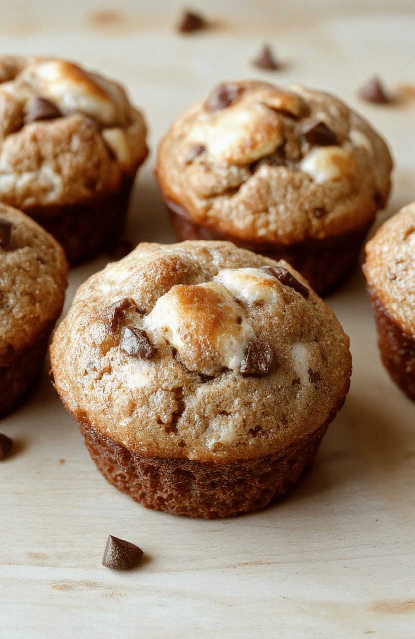 Golden fluffy muffins with blueberries tucked into light yellow crumb sit in white paper liners on a pale slate surface, a small bowl of Greek yogurt and a sprinkle of cinnamon nearby, soft natural light and a clean minimal backdrop.